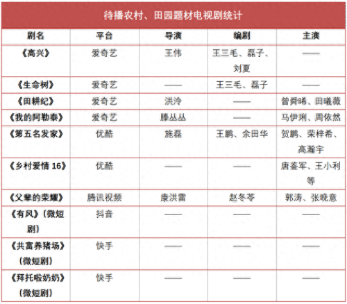 十大最感人的田园剧排行榜(十大好剧排行榜)插图2