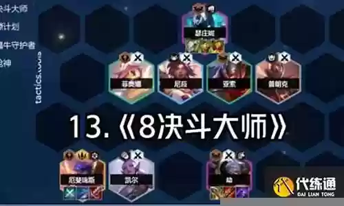 大师常用阵容搭配最新