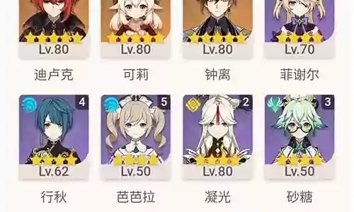 辽宁原神阵容搭配