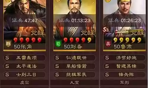 刘备张角诸葛阵容搭配插图