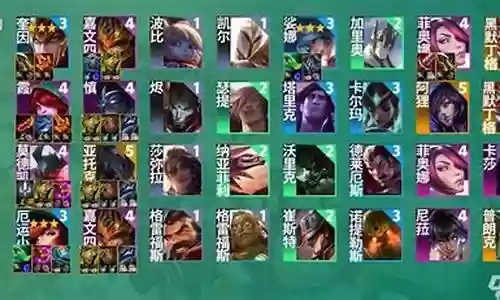 征服专用阵容搭配图片