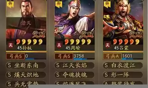 孙权周瑜吕蒙阵容搭配插图
