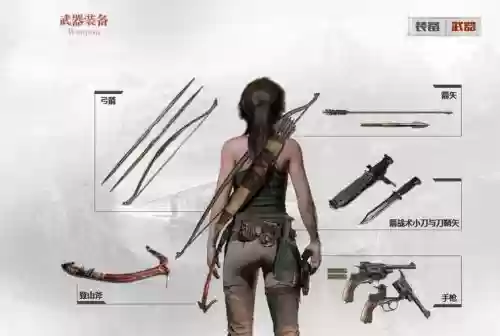 古墓丽影9有些什么武器