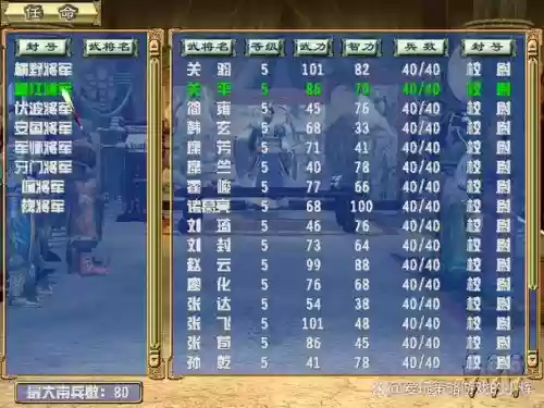 三国群英传3所有武器代码插图