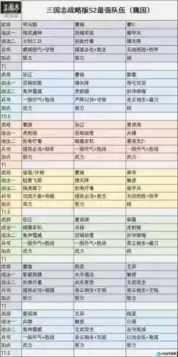 盾骑阵容