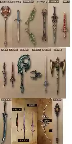 天堂2武器制作材料大全图片，天堂2基本武器掉落插图