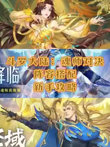 斗罗大陆编队阵容搭配，斗罗大陆编队阵容搭配最新