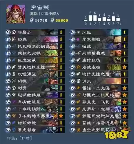 潜行者炉石技能，炉石传说潜行者标准模式卡组插图