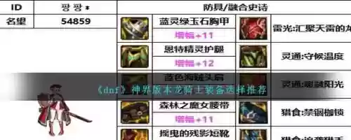 dnf龙骑士sm装备,dnf100级龙骑士装备插图1 dnf龙骑士sm装备,dnf100级龙骑士装备插图1